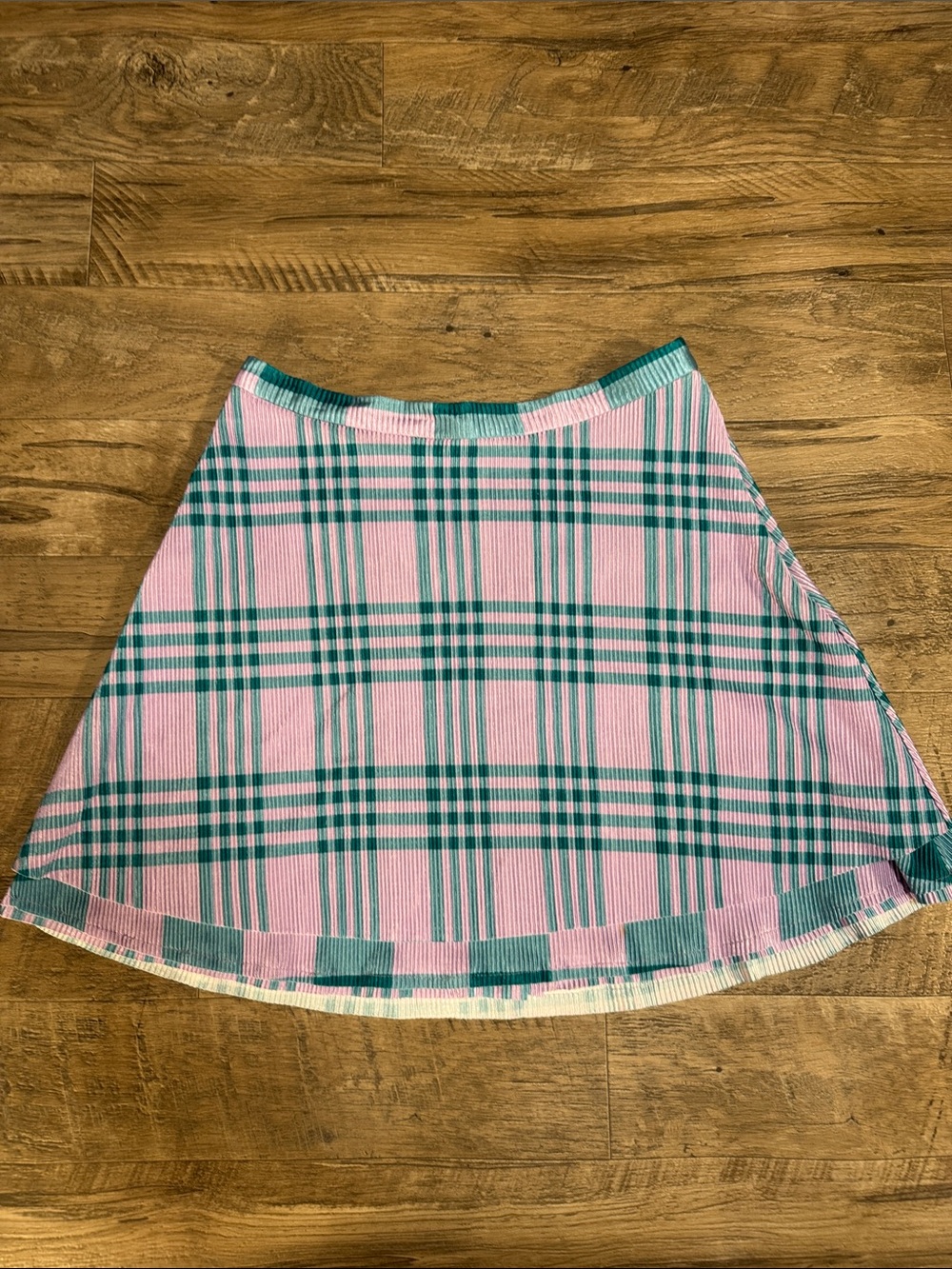 Urban Outfitters Purple & Teal Plaid Skater Skirt - Size M